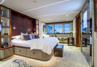 master suite on board luxury yacht ZULU 