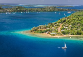 Kingdom of Tonga viewed from above