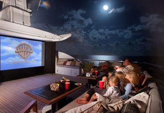 M/Y April sundeck home cinema