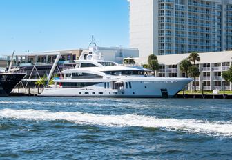 Superyacht berthed in Florida