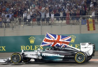 Lewis Hamilton racing during the Abu Dhabi Grand Prix