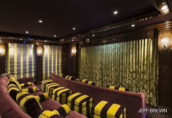 Home cinema on superyacht INVICTUS