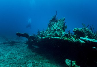 Wreck Alley dive site, BVI
