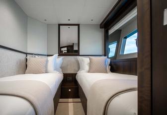 Charter yacht NIGORA twin cabin overview
