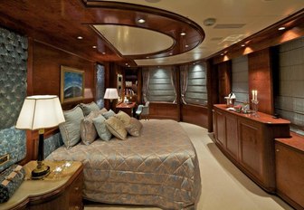 The main cabin on board superyacht O'MEGA