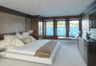 Owner's suite on superyacht My Little Violet