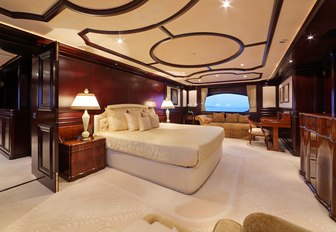 full-beam master suite aboard luxury yacht ELENI 