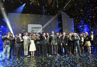 winners at the MIPIM Awards up on stage