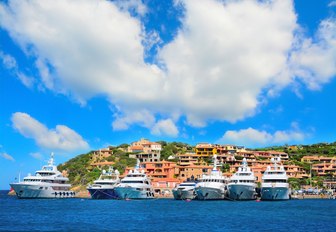 Superyacht charters at anchor in the South of France