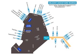 Antigua Charter Yacht Show Nelson's Dockyard map