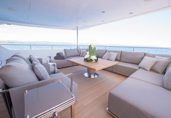 aft deck lounge on aft deck of luxury yacht JACOZAMI 