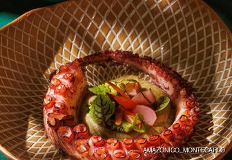 Octopus dish at Amazonico