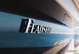 Charter yacht BREAKTHROUGH Feadship plate