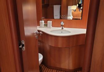 Charter yacht PACHA ensuite sink unit