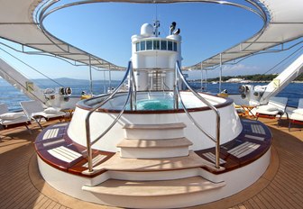 Large Jacuzzi ondeck superyacht Sherakhan