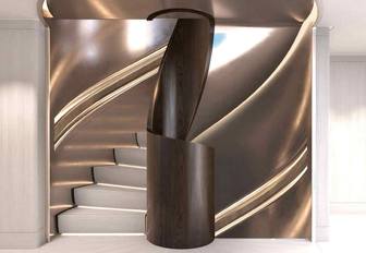 Charter yacht ALVA stairwell