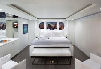 A stateroom in superyacht BG