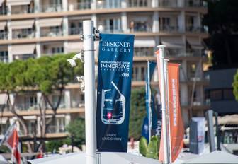 Monaco Yacht Show flag reading Designer Gallery