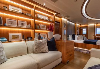 deluxe interior in Man of Steel superyacht