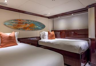Charter yacht KEFI twin cabin