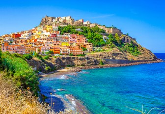 Coastal view of Castelsardo, Sardinia