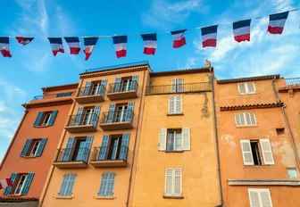 Building in coastal town in France