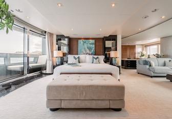 Superyacht charter AFTER YOU master cabin overview