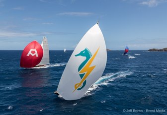 colourful sails at St Barths Bucket 2017