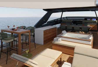 sundeck on board superyacht noor ii