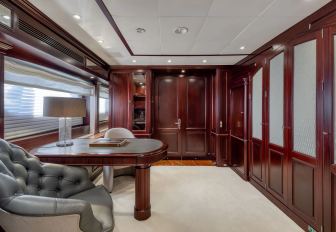 Charter yacht AKIRA ONE master cabin seating