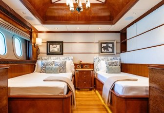 Charter yacht IRON BLONDE twin cabin overview