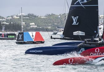 Emirates Team New Zealand and Artemis Racing go head to head in the 2017 America’s Cup Challenger Playoffs