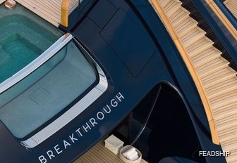 Charter yacht BREAKTHROUGH swimming pool detail