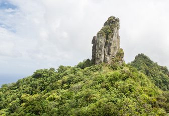 Cross island hike, Te Rua Manga, The Needle. Cook Islands, Rarotonga