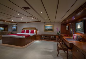 spacious master suite on board luxury yacht ‘Northern Sun’ 