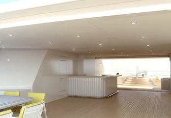 A rendering of the sundeck belonging to Feadship AQUARIUS