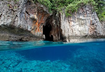 sea cave in the kingdom of Tonga