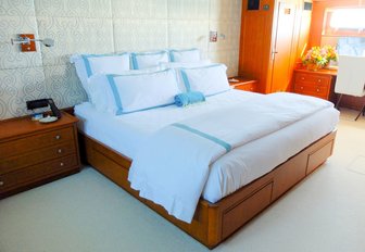 rebuilt master suite aboard luxury yacht BERILDA 