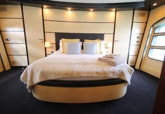 The master cabin of luxury yacht Level 8