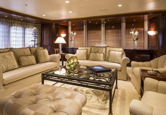 grand main salon with lavish lounge aboard motor yacht ‘Blue Moon’ 