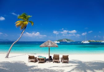 peaceful beach in US Virgin Islands