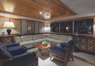 The interior of superyacht Grand Ocean