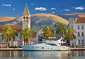 Superyacht charter in Croatia against stunning backdrop