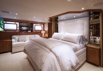 elegant master suite on board charter yacht ‘Second Love’ 