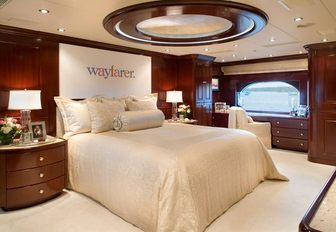 full-beam master suite aboard luxury yacht ‘Lady Joy’ 