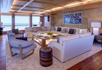 The unique interior of motor yacht SYMPHONY