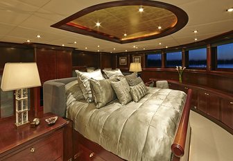 The guest accommodation on board motor yacht Zoom Zoom Zoom