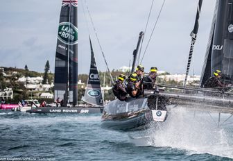 Competitors in action as part of the America's Cup World Series 2017