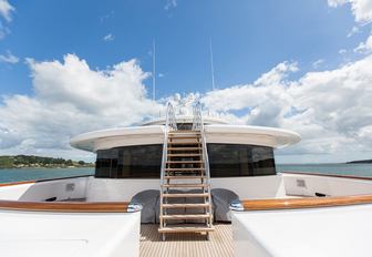 deck aboard motor yacht AQUILA