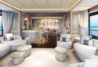 Interior details on board charter yacht CALYPSO
